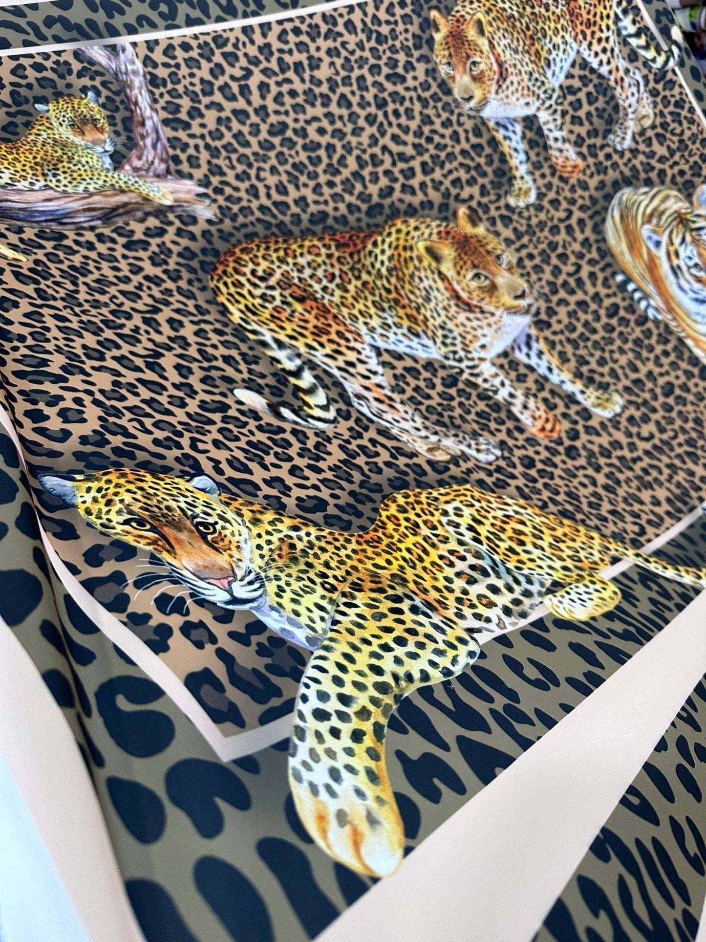 Leopard Print Crepe Fabric by Metre
