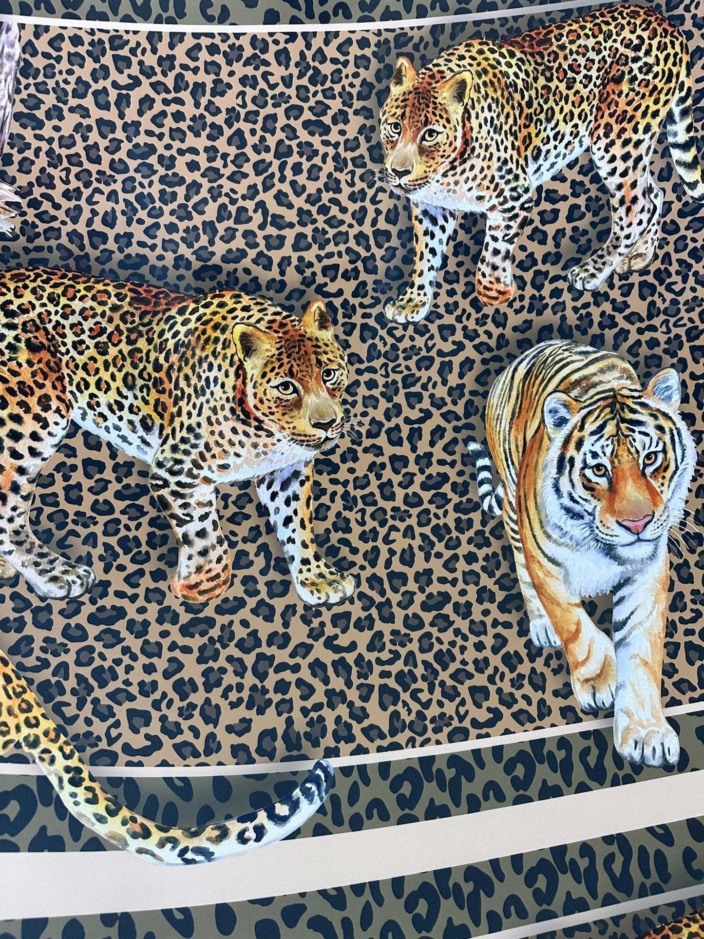 Leopard Print Crepe Fabric by Metre