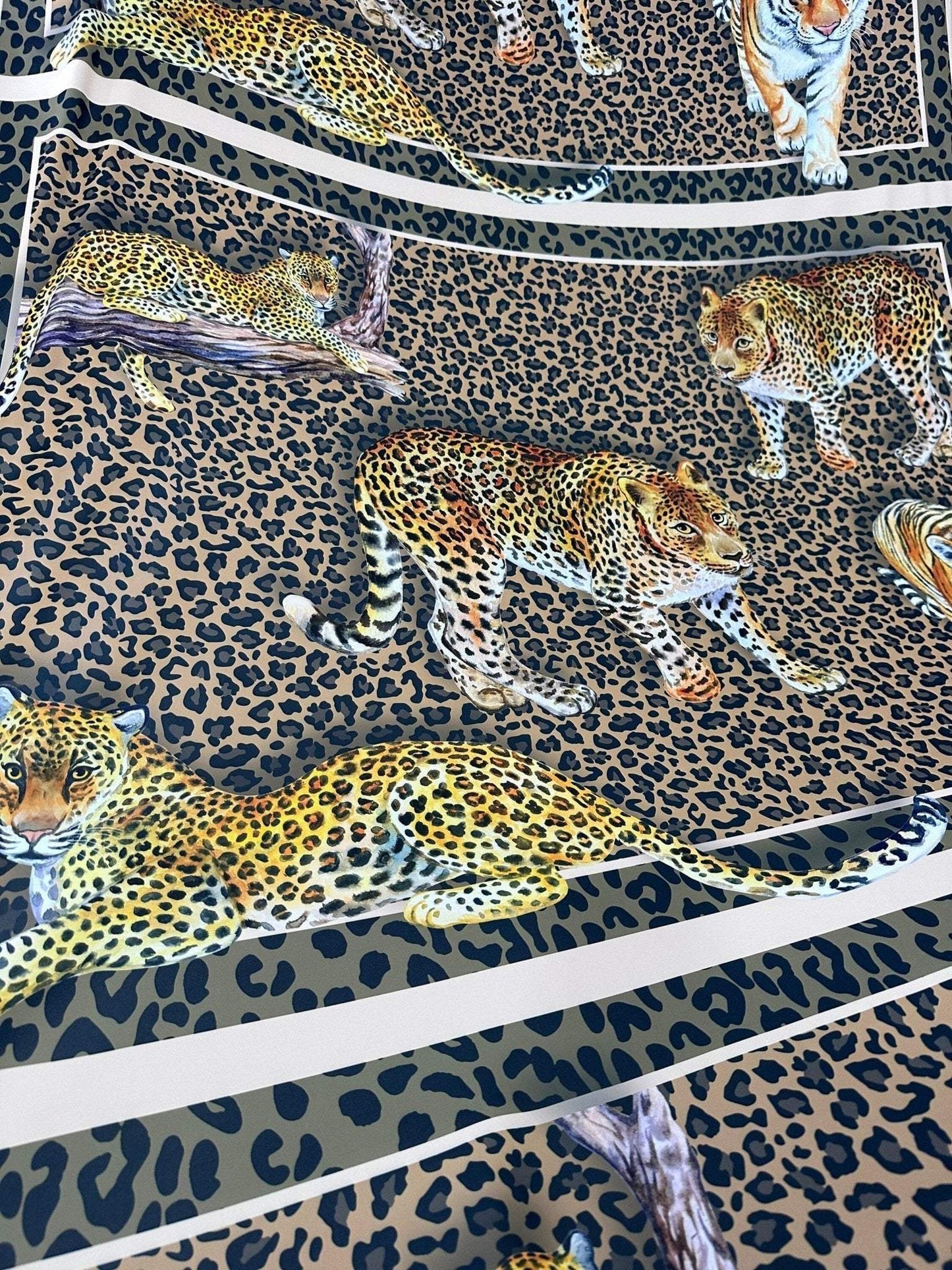 Leopard Print Crepe Fabric by Metre