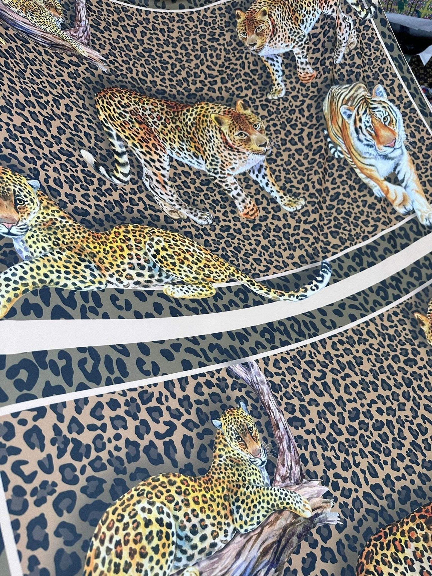Leopard Print Crepe Fabric by Metre