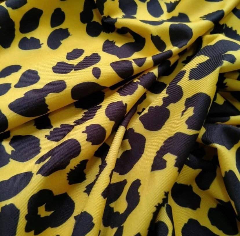 Leopard Pattern Stretch Fabric by Metre