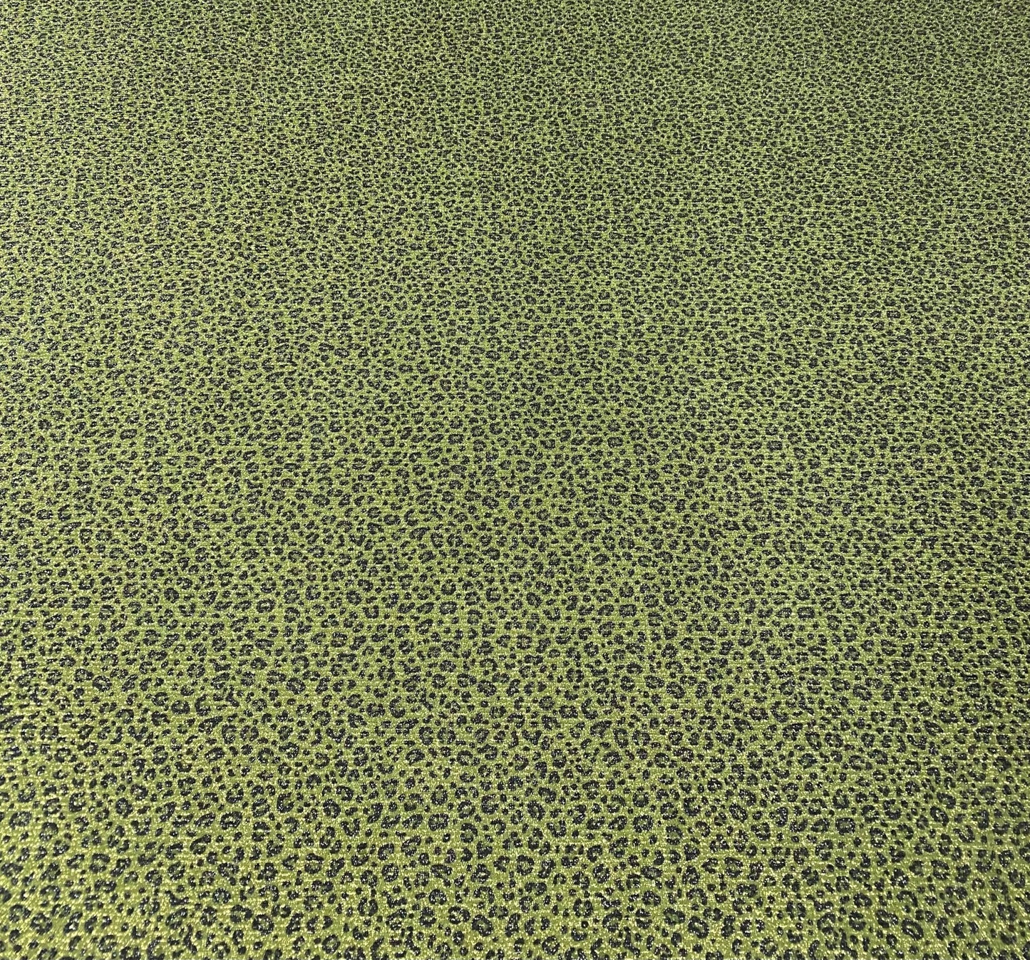 Leopard Print Lurex Fabric - Stretch 4-Way Material by the Metre