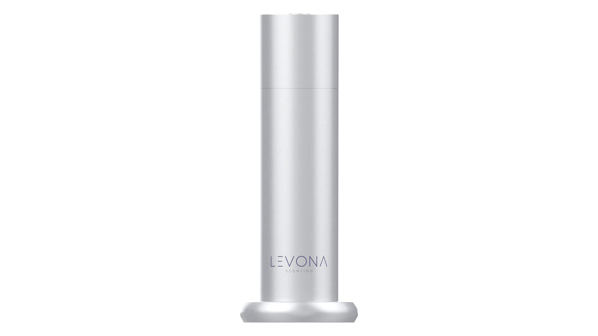Levona Scent Waterless Diffuser – Smart Plug-In Essential Oil Diffuser (Brushed Silver, 120ml Included)