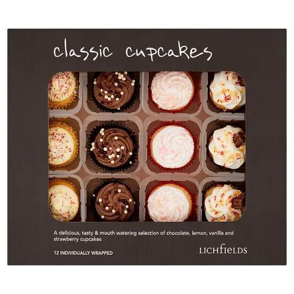 Lichfields 12 Classic Cupcakes (Case of 12)