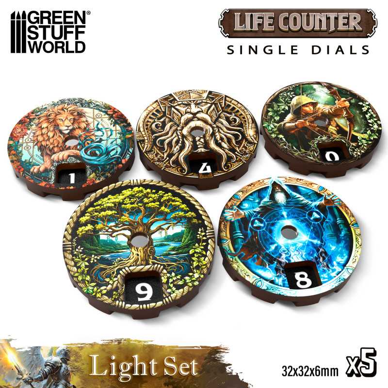 MTG Life Counter Dials - 5pc | Green Stuff World