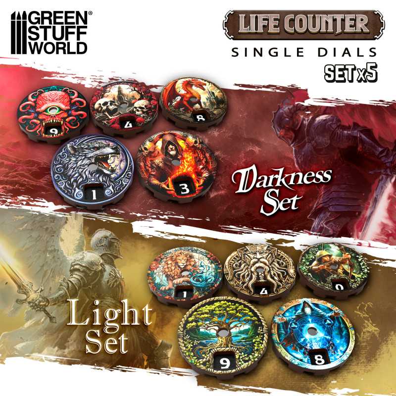 MTG Life Counter Dials - 5pc | Green Stuff World