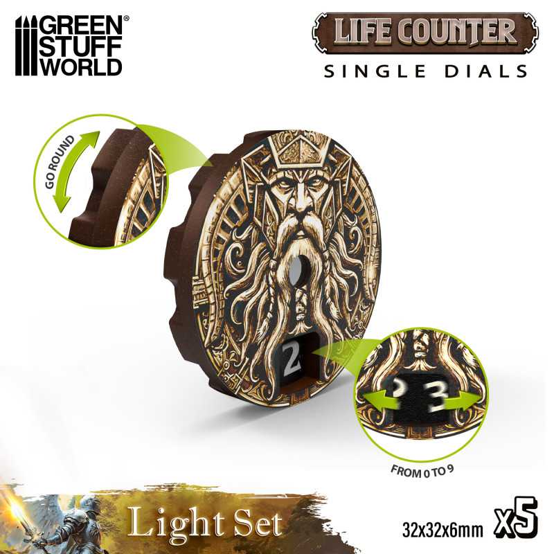 MTG Life Counter Dials - 5pc | Green Stuff World