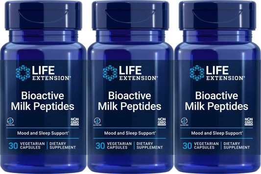 Life Extension Bioactive Milk Peptides - 150 mg - 30 Veg Caps (Pack of 3)