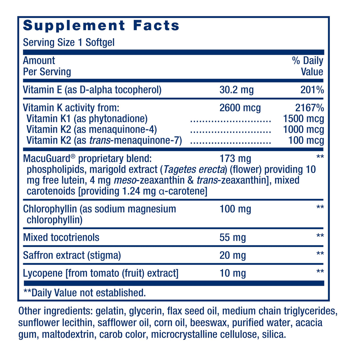 Life Extension Once-Daily Health Booster – Vitamins E, K1 & K2, 30 Softgels