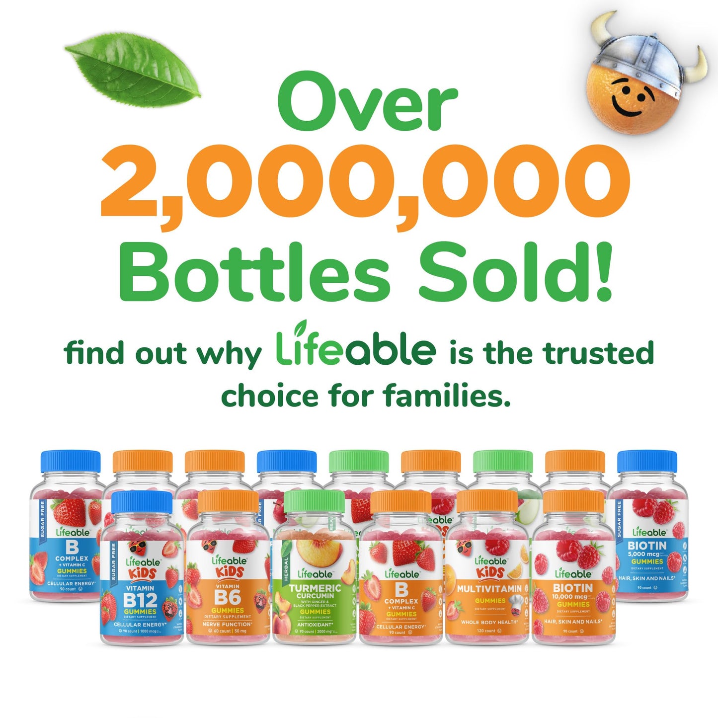Lifeable Prebiotic Fiber Gummies for Kids – 5g Fiber, 90 Gummies | Digestive Health