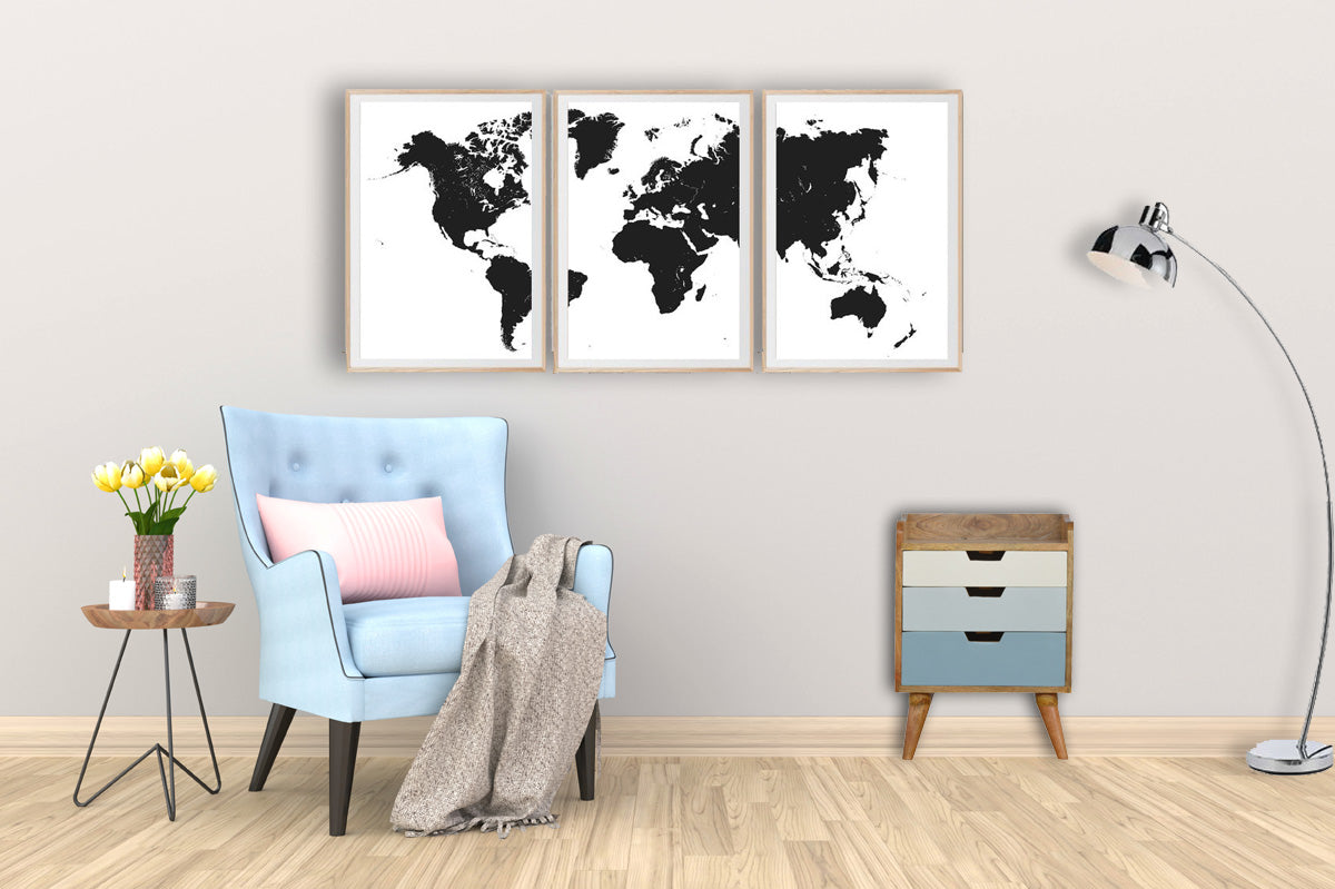 Blue and White Gradient Bedside