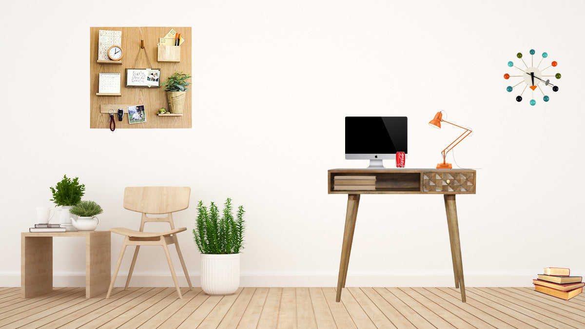 Diamond Carved Writing Desk