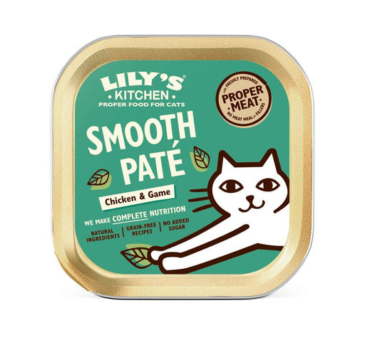 Lily's Kitchen Cat Smooth Pate Chicken with Game Foils 85g - Case of 19