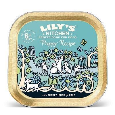 Lily's Kitchen Puppy Recipe Turkey, Duck and Kale Foil 150g - Case of 10