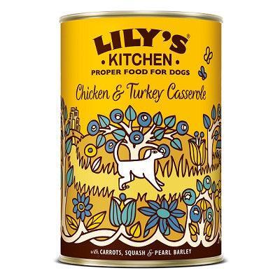 Lily's Kitchen Slow Chicken and Turkey Casserole Tins 400g - Case of 6