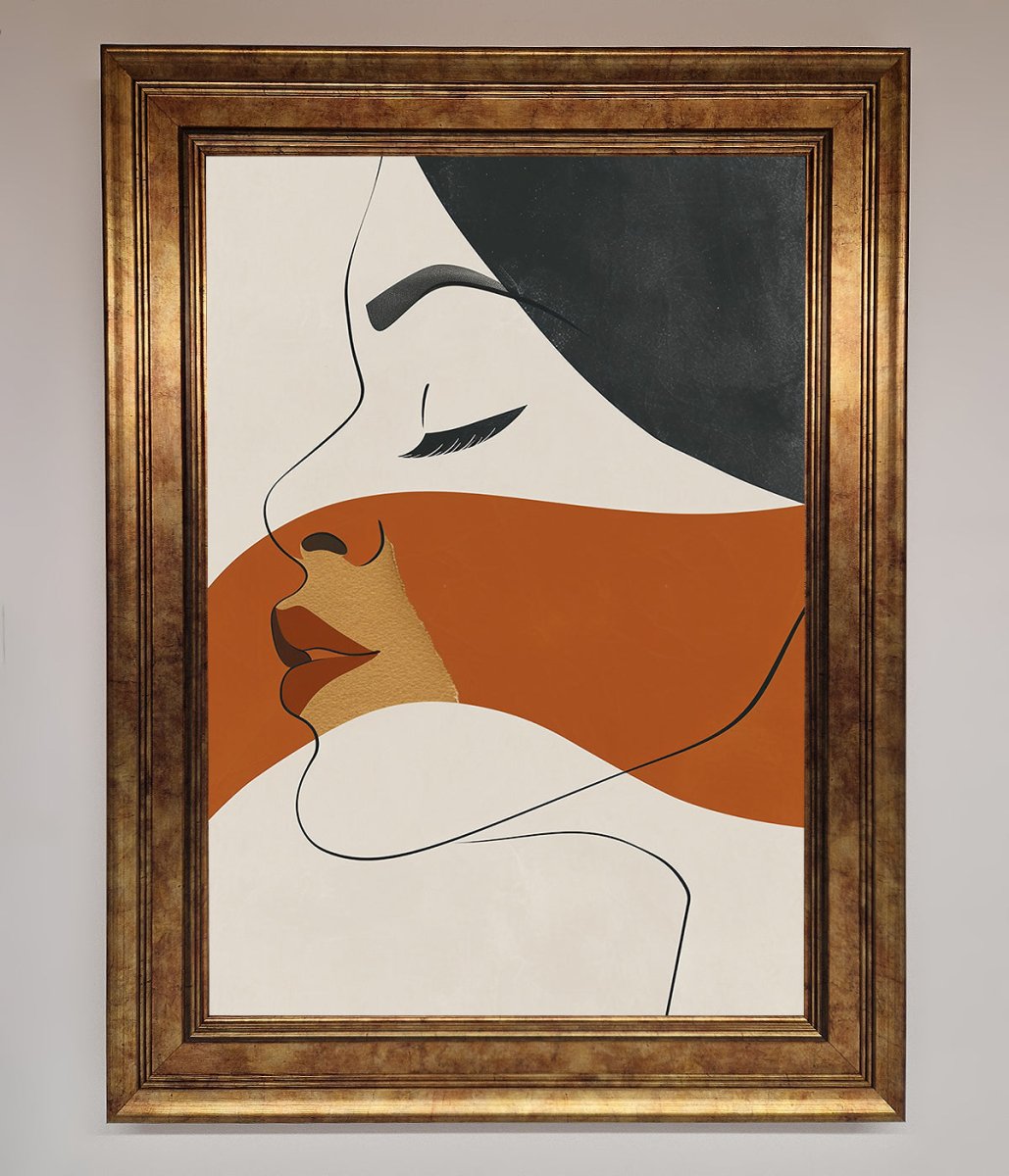 Line Drawing Flow Framed Wall Art