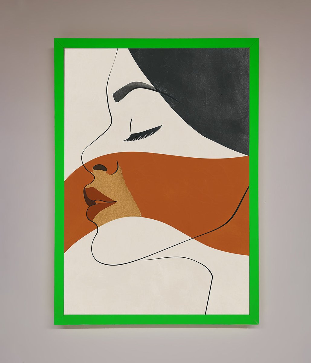 Line Drawing Flow Framed Wall Art