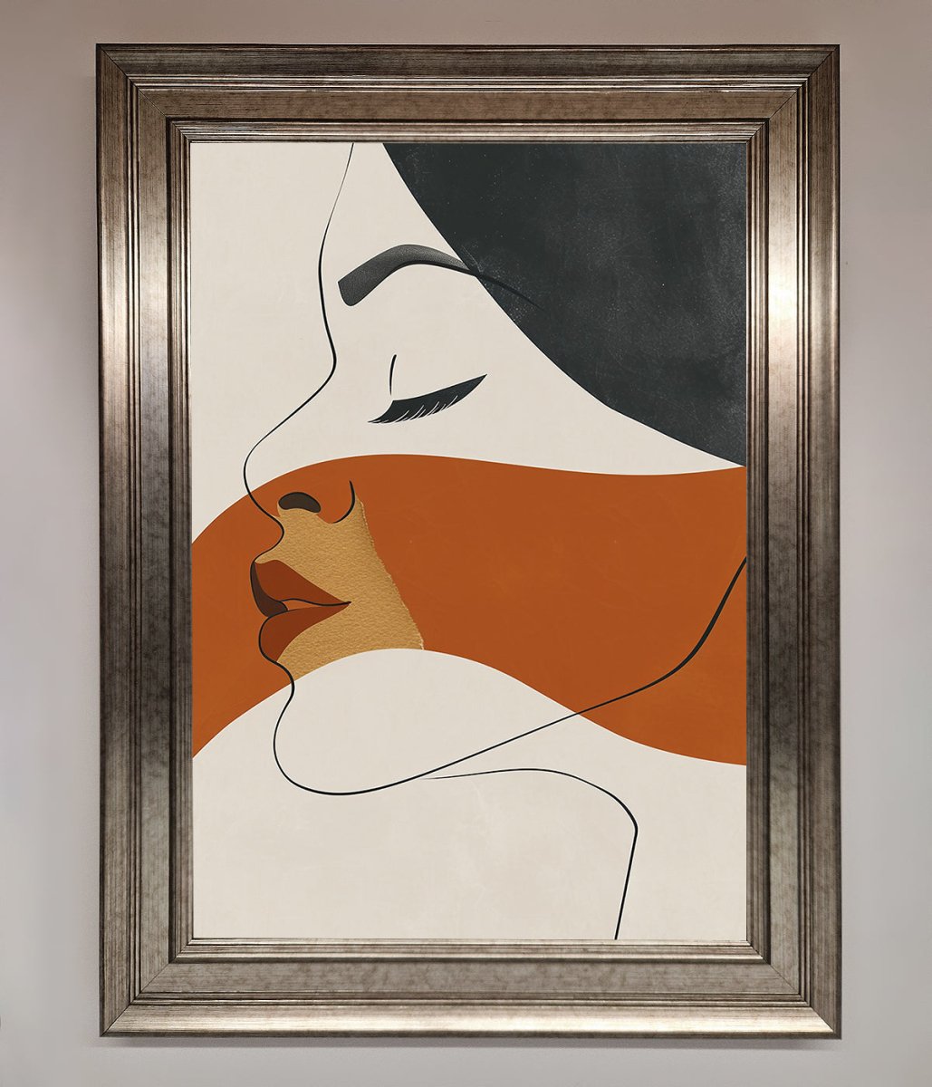 Line Drawing Flow Framed Wall Art