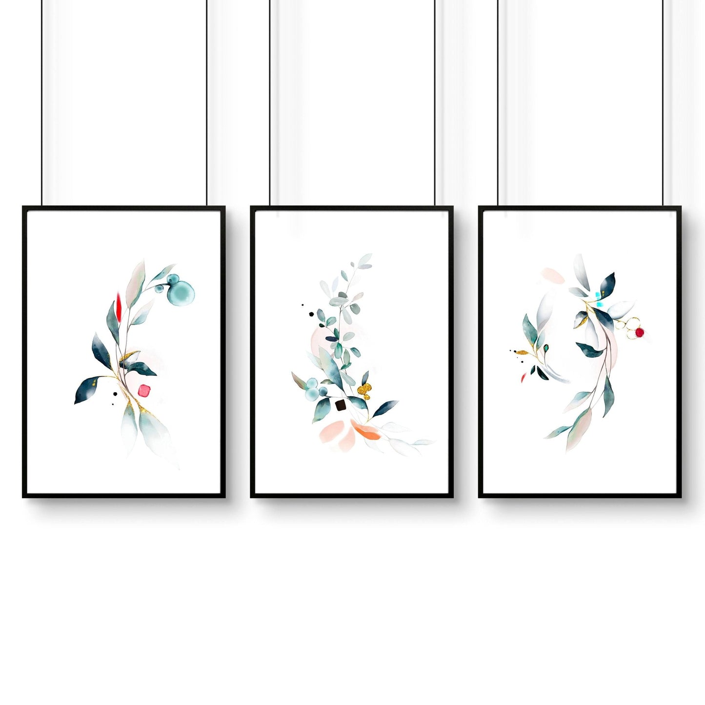 Living room art | set of 3 wall art prints