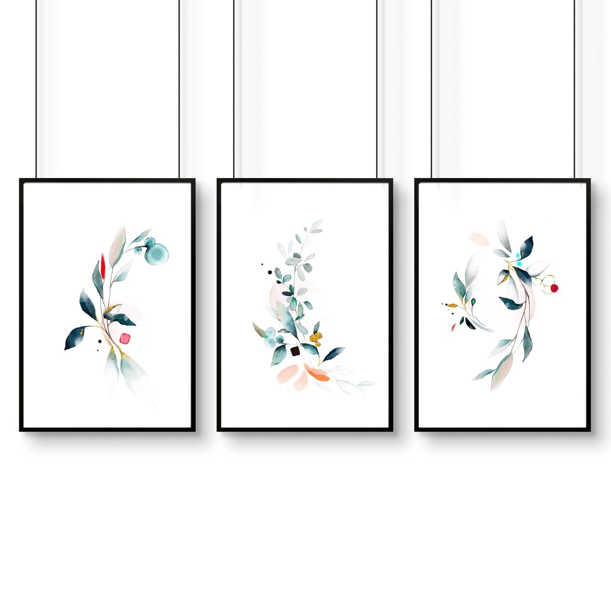 Living room art | set of 3 wall art prints