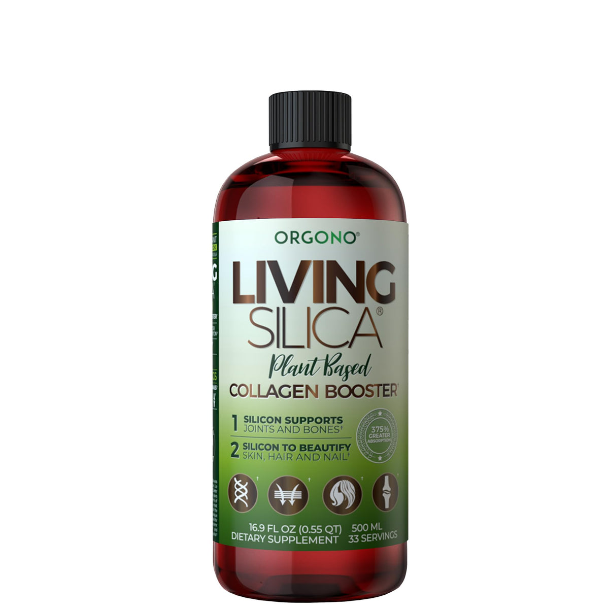Living Silica Plant-Based Collagen Booster | Vegan | 500 ml