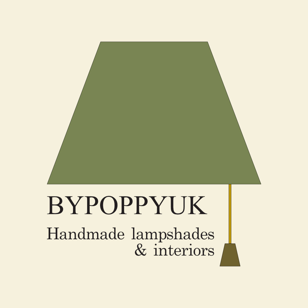 Flying birds in cream cylinder lampshade, in cotton, extra tall lampshade