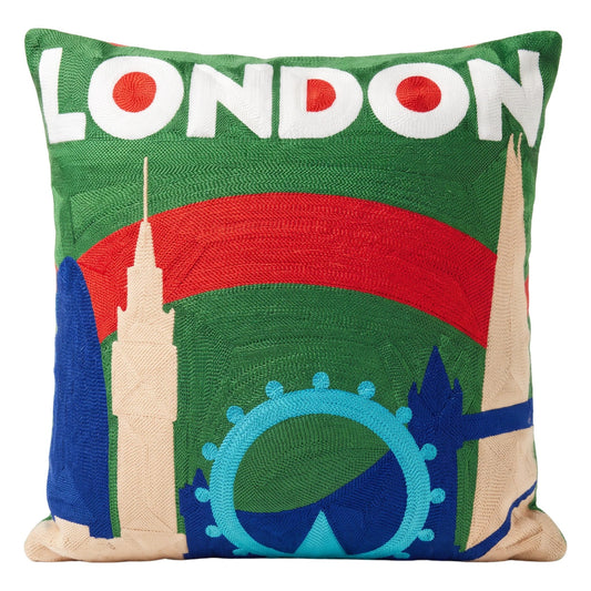 London Needlepoint Cushion