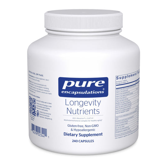 Pure Encapsulations Longevity Nutrients | Multivitamin/Mineral Complex for Healthy Aging, Brain, Eyes, Bones & Vascular Health | 240 Capsules
