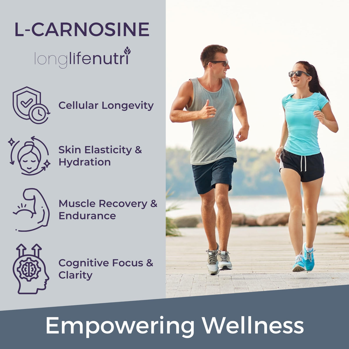 LongLifeNutri L-Carnosine 1000mg – 2-Month Supply, Made in USA