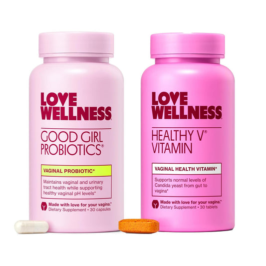 Love Wellness Good Girl Probiotics & Healthy V Vitamin | Women's Wellness Duo
