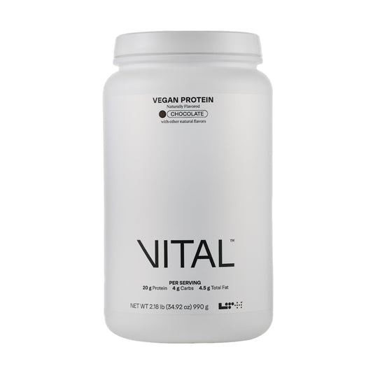 LTH Vital Vegan Protein - Trusted by Life Time Members | Plant-Based Pea Protein - Chocolate, 30 Servings