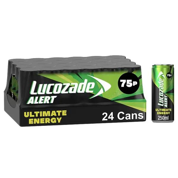 Lucozade Alert Ultimate Energy Drink 250ml (Case of 24)