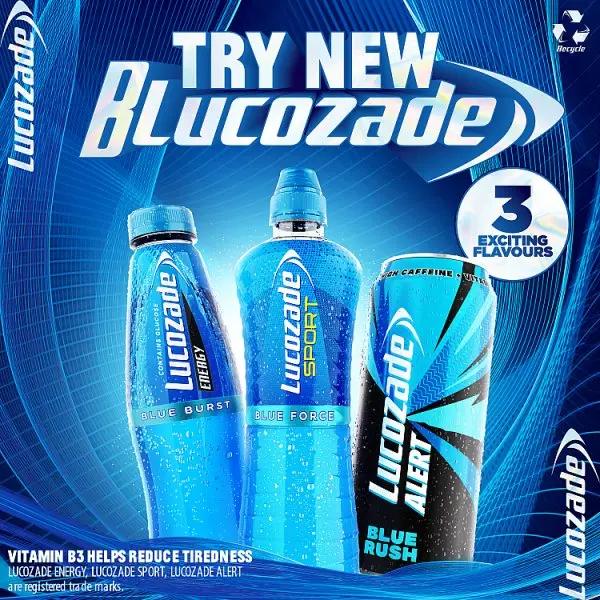 Lucozade Sport Drink Blue Force 500ml (Case of 12)