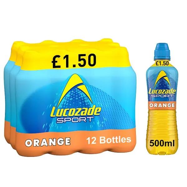 Lucozade Sport Drink Orange 500ml (Case of 12)