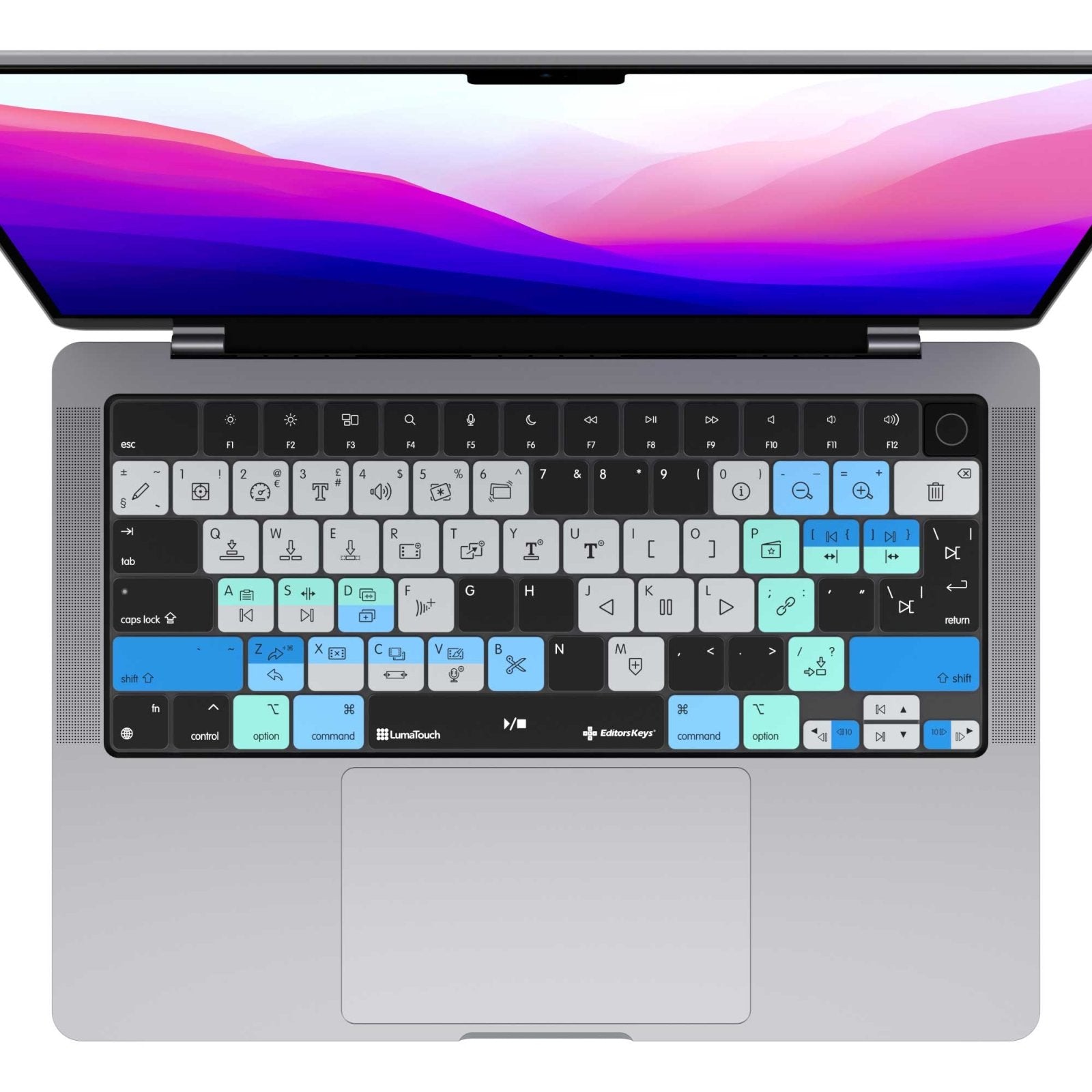LumaFusion Keyboard Cover for 14/16" MacBook Pro and Air 13/15"