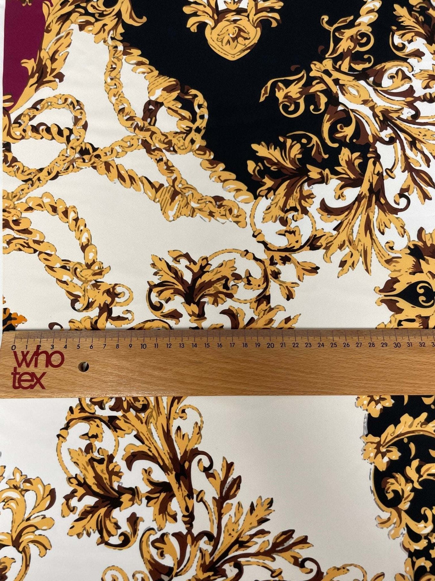Luxury Baroque Zebra Chain Fabric by Metre