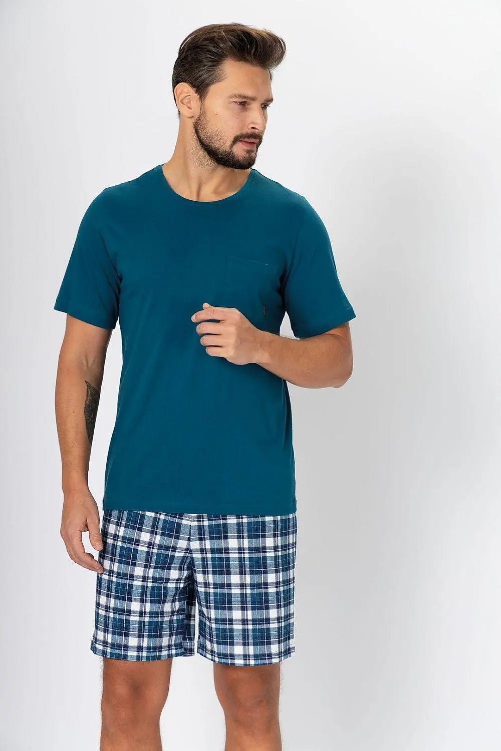 M-Max high quality cotton knit fabric men's pajamas