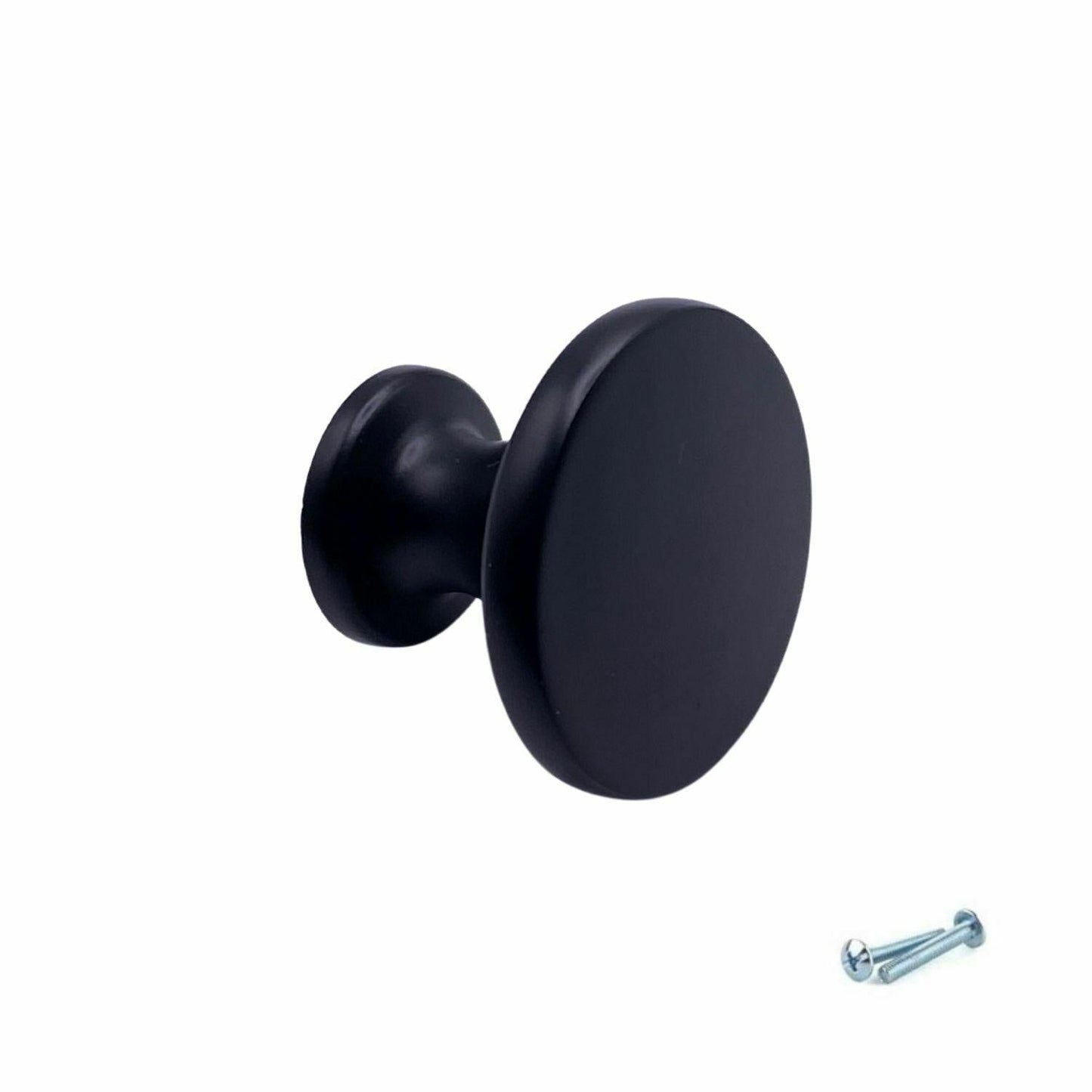 M4TEC Furniture Pull Knob Handle – Brass Brushed, Polished Chrome & Black Cabinet & Drawer Knob VD4B