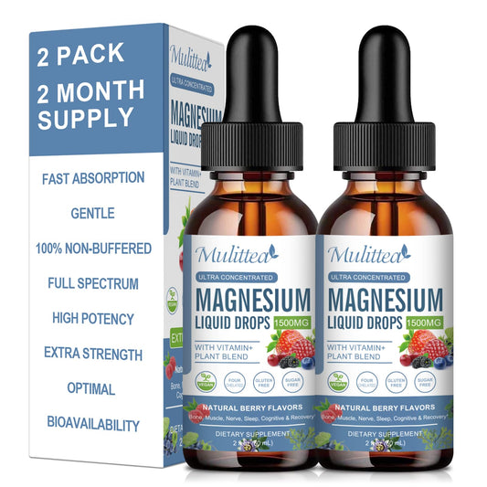 Magnesium Glycinate Liquid Drop – Triple Absorption for Nerves, Sleep & Muscles (Sugar-Free)