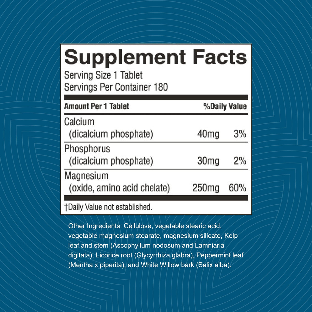 Nature's Sunshine Magnesium 250 mg - 180 Tablets | Supports Nervous & Structural Systems