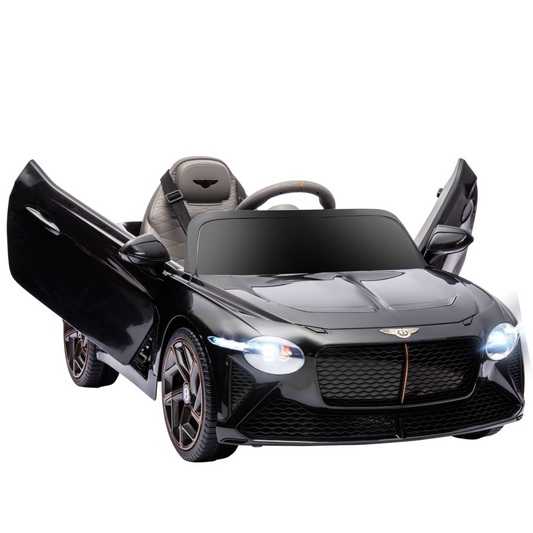 Bentley Bacalar Licensed 12V Kids Electric Car w/ Portable Battery - Black