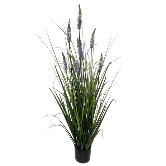 125cm Artificial Lavender Grass with Pot