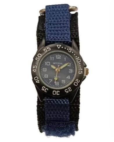 Imperial Imperial Children Girls & Boys Blue Mini Dial with Velcro Strap Easy Fasten Watch IMP428B CLEARANCE NEEDS RE-BATTERY