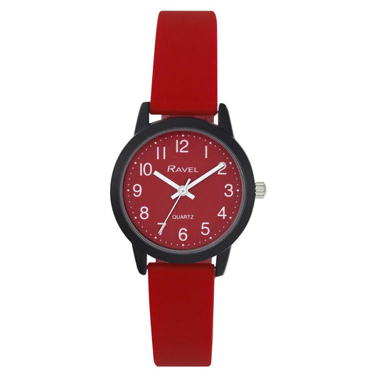 Ravel Ravel Ladies & Girls Sports Red Silicone Watch R1813.10
