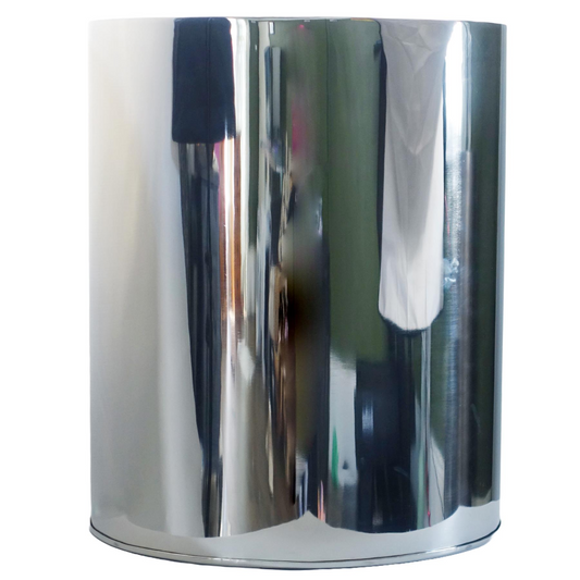 51cm XL Silver Metal Planter by Leaf