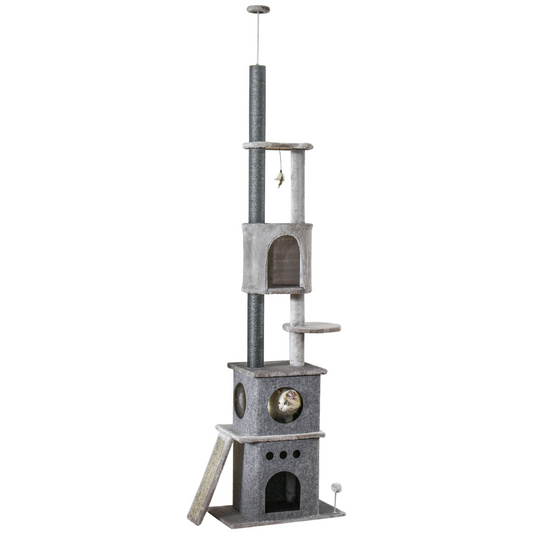 Huge Cat Tree Floor to Ceiling Kitten Climbing  Activity Center Multi-level
