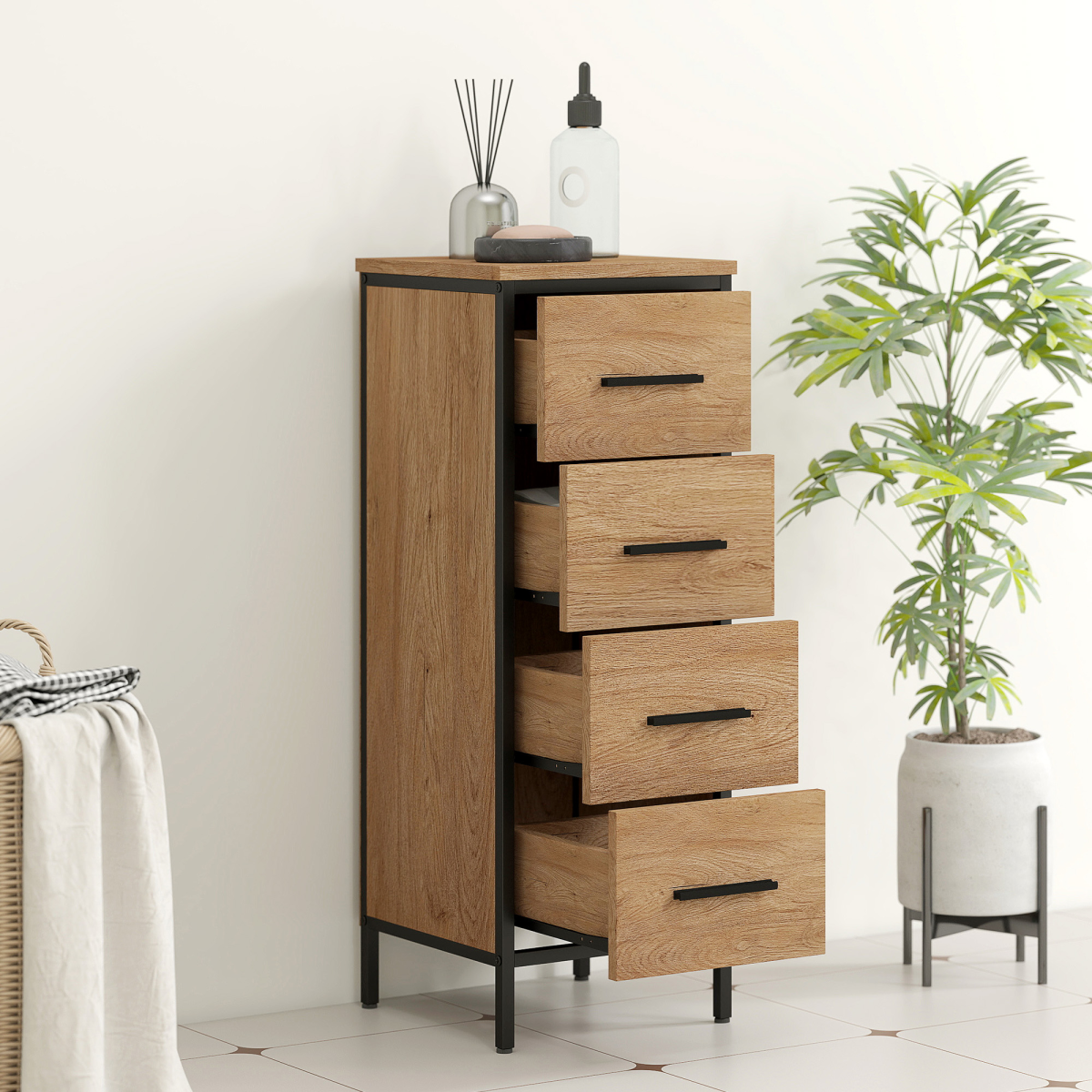 Bathroom Storage Cabinet-White