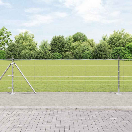 vidaXL Field Fence 0.8x25 m Galvanised Steel