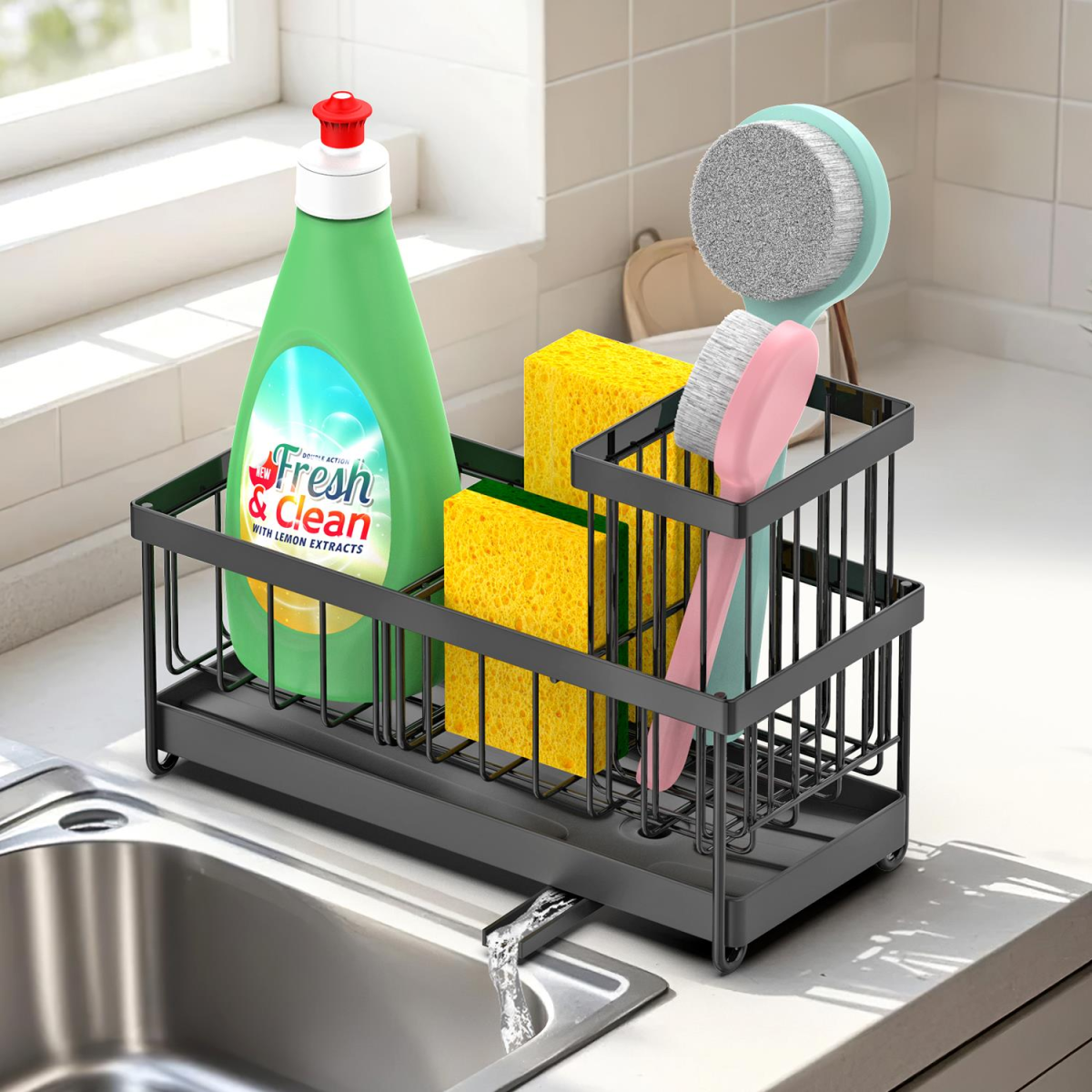 VINSANI BLACK SINK SPONGE HOLDER 1010500