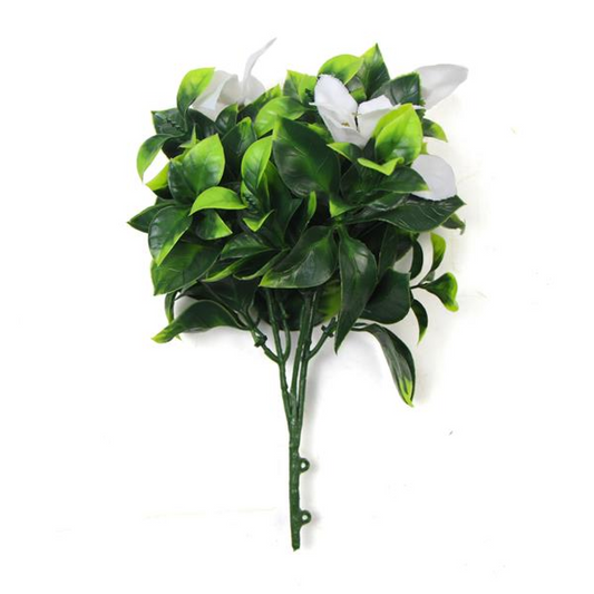 30cm UV Resistant White Flower Bush Artificial